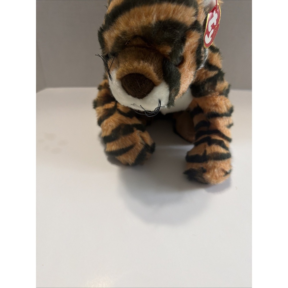 Ty Classic Bengal Tiger Plush 2001 Stuffed Animal Toy Orange Black Striped 12in